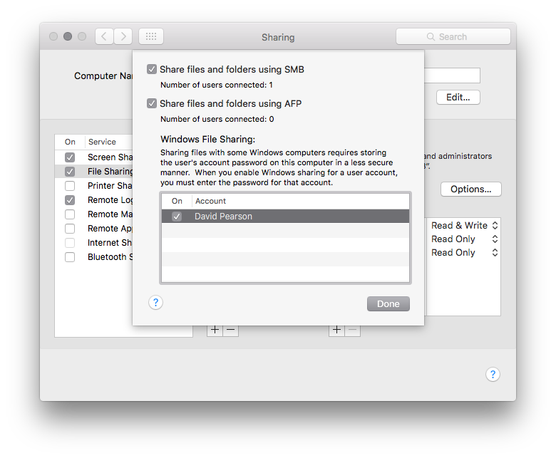 Finally got to allow SMB for me